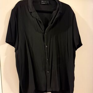ASOS Design Classic Black Button Down Shirt - XL